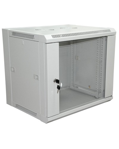 Шкаф телекоммуникационный 19 настенный 18U 600×600×964 мм (ШxГxВ) - передняя дверь стекло, боковые стенки съемные (разобранный) RAL 7035 (04-2224). Шкаф телекоммуникационный 19 настенный 18U. Rexant в Калуге
