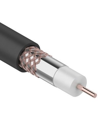 RG-6U+Cu, 75 Ом, Cu/Al/Cu, 64%, 100м. OUTDOOR REXANT (01-2222). Кабель коаксиальный радиочастотный. Rexant в Калуге