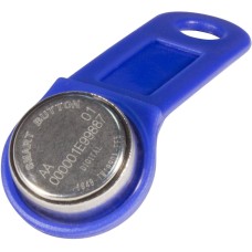 DS 1990А-F5 (синий). Ключ электронный Touch Memory с держателем. SLINEX