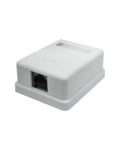 Розетка настенная RJ-45, 8P8C, Cat.5e, 1 порт UTP (10-0307): Компьютерная розетка в Калуге