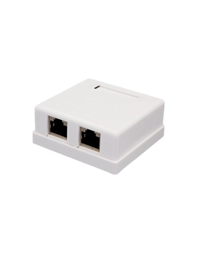 Розетка настенная RJ-45, 8P8C, Cat.6, 2 порта FTP (10-0353): Компьютерная розетка в Калуге