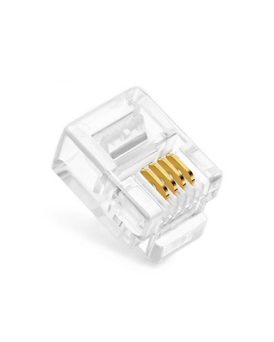 Коннекторы 6P4C (RJ-11) (100шт) (10-0227). Телефонный разъем 6P4C (RJ-11). SUPRLAN в Калуге