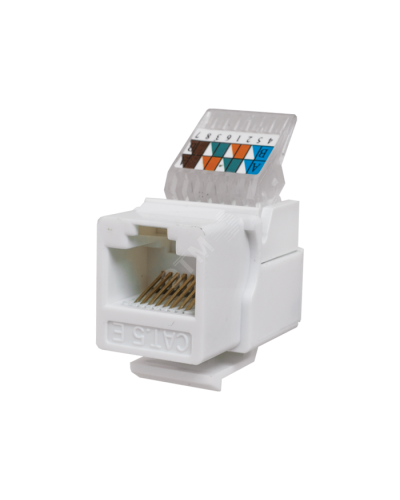 Модуль-вставка Keystone Кат5е, без.инстр.зад, белый UTP (10-0312): Вставка Keystone Jack RJ-45 в Калуге