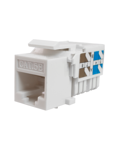 Модуль-вставка Keystone Кат5е, инстр.зад, белый UTP (10-0313): Вставка Keystone Jack RJ-45 в Калуге