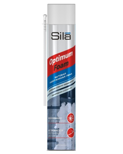 Пена монтажная SILA HOME OPTIMUM FOAM, всесезонная, 750 мл. Пена монтажная. Sila в Калуге