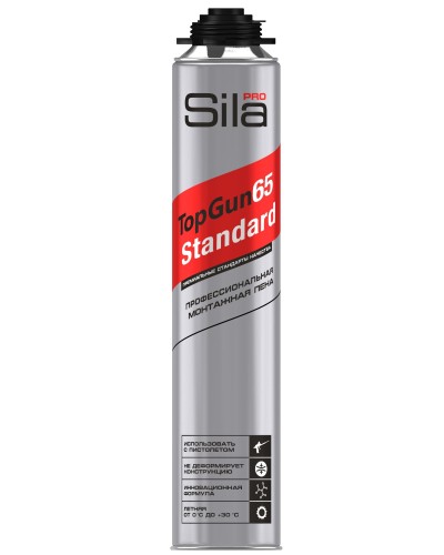 Пена монтажная Sila Pro TopGun 65 STANDARD, 850 мл. Пена монтажная профессиональная. Sila в Калуге