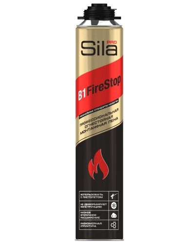Пена огнестойкая Sila Pro B1 Firestop, 750 мл: Пена монтажная профессиональная в Калуге