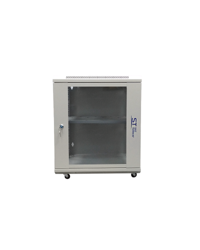 ST-NC12U600 (серый) С ПОЛКОЙ. Шкаф телекоммуникационный 19 настенный 12U. Space Technology в Калуге