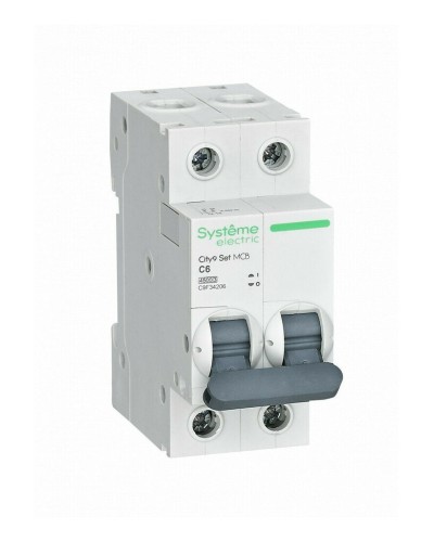 City9 Set 2P 6А 4.5kA С (C9F34206). Автоматический выключатель. Systeme Electric в Калуге