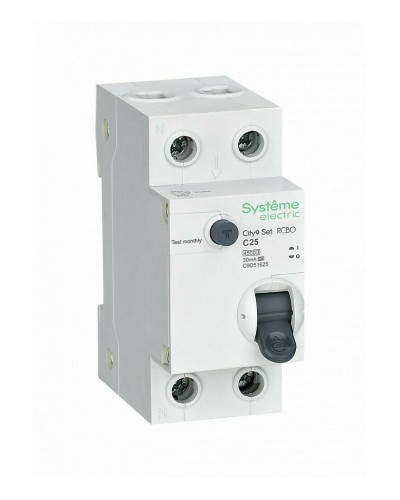 City9 Set 1P+N С 25А 4.5kA 30мА A 230В (C9D55625). Автоматический выключатель дифференциального тока. Systeme Electric в Калуге
