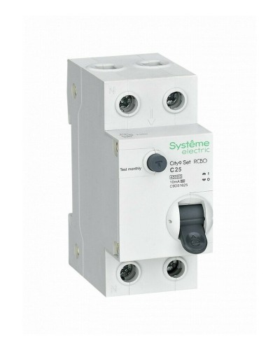 City9 Set 1P+N С 25А 4.5kA 10мА A 230В (C9D51625). Автоматический выключатель дифференциального тока. Systeme Electric в Калуге