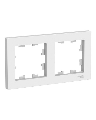 AtlasDesign рамка 2-местная универсальная, белый (ATN000102). Рамка. Systeme Electric в Калуге
