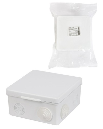 Коробка ОП 100х100х55мм, крышка, IP54, 8вх. (SQ1401-0513). Распаячная коробка. TDM ЕLECTRIC в Калуге