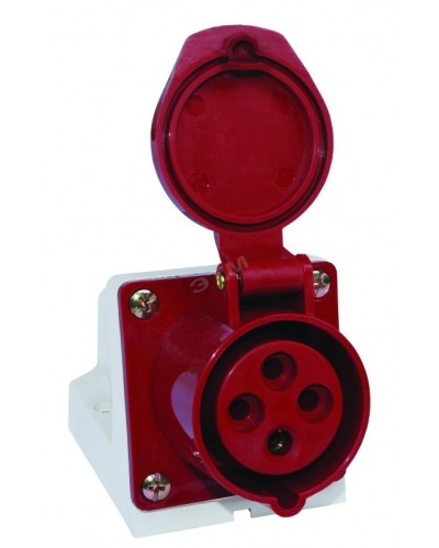 Розетка 114 стационарная 3Р+РЕ 16А 380В IP44 (SQ0602-0002). Розетка. TDM ЕLECTRIC в Калуге