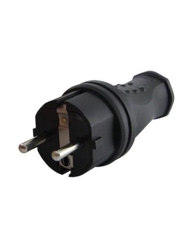 Вилка прямая 2Р+РЕ 16А 250В IP44 (SQ0612-0031). Вилка прямая каучук. TDM ЕLECTRIC в Калуге