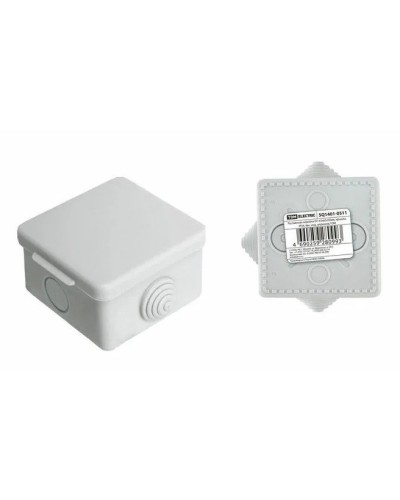 Коробка ОП 65х65х50мм, крышка,  IP54, 4вх. (SQ1401-0111). Распаячная коробка. TDM ЕLECTRIC в Калуге