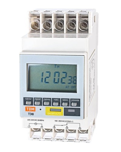 ТЭ8A-1мин/7дн-8on/off-16А-DIN TDM (SQ1503-0002). Таймер электронный. TDM ЕLECTRIC в Калуге