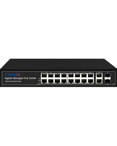 TR-NS24202S-300-16PoE. Коммутатор с PoE. Trassir в Калуге