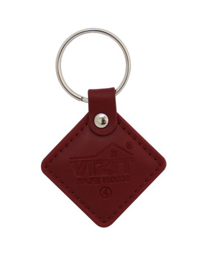 VIZIT-RF2.2 (Red). Брелок proximity кожаный. VIZIT в Калуге