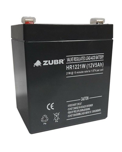 ZUBR HR 1221W (12V, 5Ah). Аккумулятор герметичный свинцово-кислотный. ZUBR в Калуге