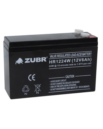 ZUBR HR 1224W (12V, 6Ah). Аккумулятор герметичный свинцово-кислотный. ZUBR в Калуге