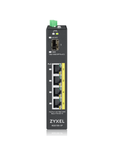 RGS100-5P-ZZ0101F. Промышленный PoE+ коммутатор. ZYXEL в Калуге