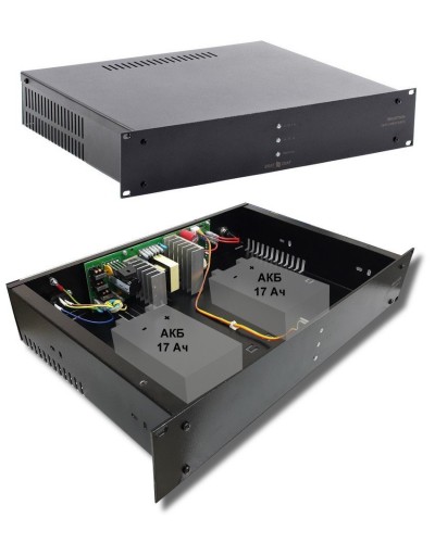 СКАТ-1200У RACK (СКАТ ИБП-12/7-2x17-RACK) (2141). Источник вторичного электропитания резервированный. Бастион в Калуге