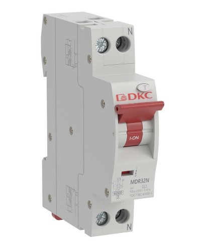 YON max MDR, 1P+N, 30mA, 20A, 6kA, А (MDR32N-1N2C20-A). Компактный автоматический выключатель дифференциального тока. ДКС в Калуге
