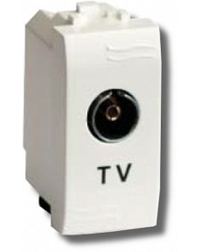 Розетка TV проходная Brava 1 модуль слоновая кость (75581S): Розетка TV в Калуге