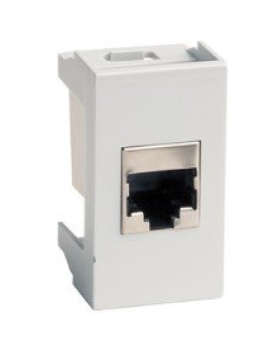 Розетка RJ-45 Viva 1 модуль серая (45138): Розетка компьютерная с одним разъёмом в Калуге