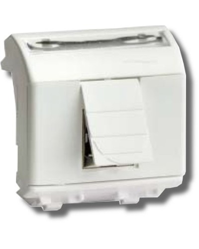 Розетка RJ-45 Brava 2 модуля белая (76655B): Розетка компьютерная с двумя разъёмами в Калуге