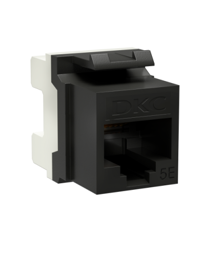 Модуль Keystone RJ45 CAT5E, 180 градусов, черный (RNK5EU180BK): Модуль неэкранированный в Калуге