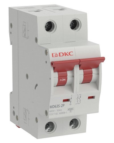 YON max MD63S 2P 40А 4,5кА C (MD63S-2PC40). Автоматический выключатель. ДКС в Калуге