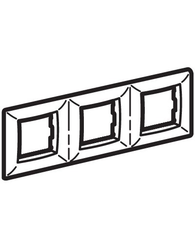Рамка на 2+2+2 модуля (трехместная), слон. кость (75013O): Рамка трехместная, Brava в Калуге