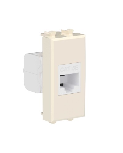 Розетка RJ-45, кат.5E, Avanti, 1 модуль, ванильная дымка (4405661): Розетка компьютерная модульная в Калуге