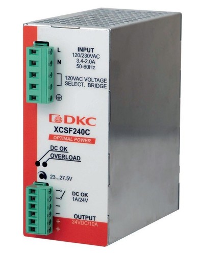 Источник питания однофазный, 240Вт, 5А, 48В (XCSF240DP). Источник питания OPTIMAL POWER однофазный, с ORing диодом. ДКС в Калуге