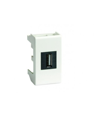 Розетка USB 2.0 Brava 1 модуль слоновая кость (75200S): Розетка USB в Калуге