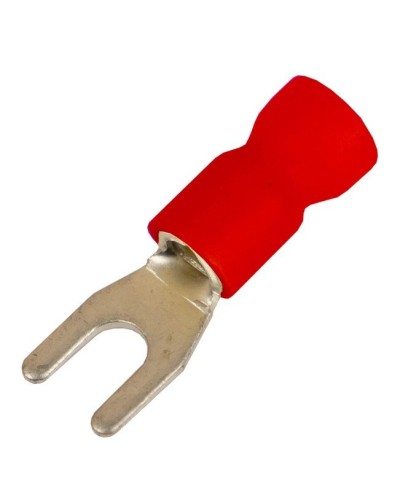 Наконечник вилочный НВИ 0,25-1,5 М6 (D6,4мм) (100 шт) (2A16P-EE-PVC). Наконечник вилочный с изолированным фланцем ПВХ. ДКС в Калуге