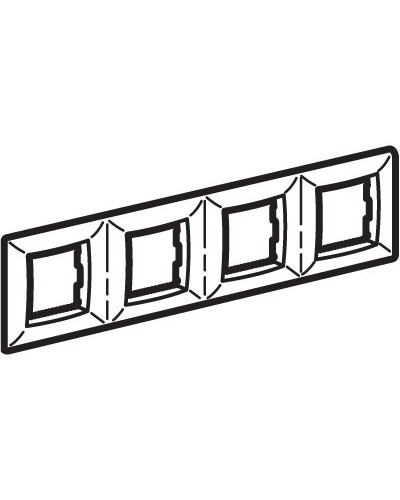 Рамка на 2+2+2+2 модуля (четырехместная), сл. кость (75014O): Рамка четырехместная, Brava в Калуге