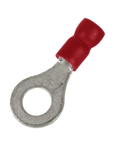 Наконечник НКИ 0,25-1,5 М4 (D4,3мм) с отверстием под винт (100 шт) (2A4P-EE-PVC). Наконечник с отверстием под винт и изолированным фланцем ПВХ. ДКС в Калуге