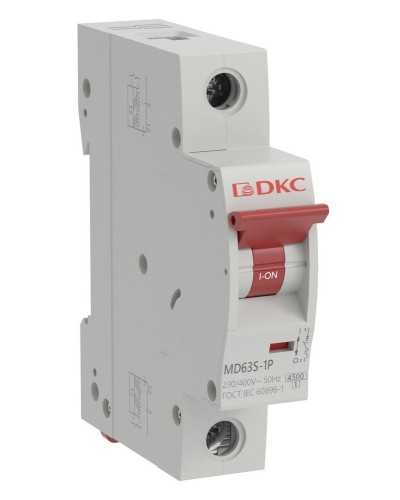 YON max MD63S 1P 6А 4,5кА C (MD63S-1PC6). Автоматический выключатель. ДКС в Калуге
