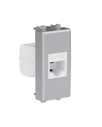 Розетка RJ-45, кат.5E, Avanti, 1 модуль, закаленная сталь (4404661): Розетка компьютерная модульная в Калуге