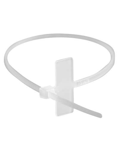 Хомут 2,5x110 белый (100шт) (252110SR-M): Хомут маркировочный, горизонтальная табличка под замком 20x9 в Калуге