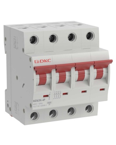 YON max MD63N 4P 10А 6кА C (MD63N-4PC10). Автоматический выключатель. ДКС в Калуге
