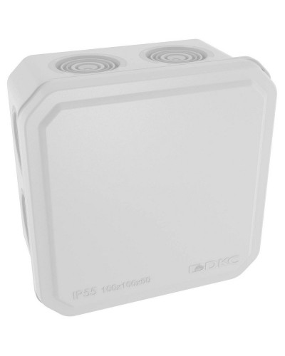 Коробка ответвительная с кабельными вводами IP55, 100х100х50 (53800). Коробка ответвительная. ДКС в Калуге
