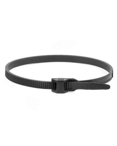 Хомут 9х300 P6.6 черный (100шт) (26502SR). Хомут с плоским замком. ДКС в Калуге