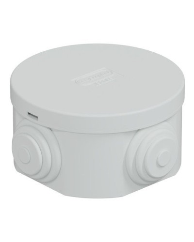 Коробка JBR065 D=65х35, 4 вых., IP44, серая (44004). Коробка монтажная. Экопласт в Калуге