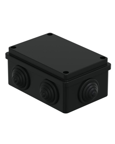 Коробка JBS120 120х80х50, 6 вых., IP55, черная (44008BL-1). Коробка монтажная. Экопласт в Калуге