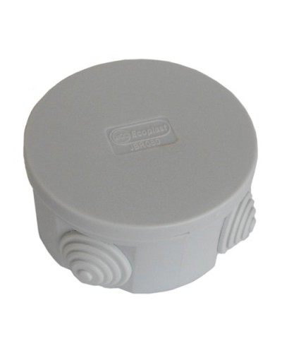 Коробка JBR080 D=80х40, 4 вых., IP44, серая (44005). Коробка монтажная. Экопласт в Калуге