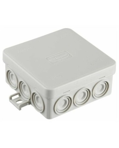 Коробка JBL085 85х85х38, 12 вых., 2P (0,15...4мм²) серая (43455HF-GR). Коробка монтажная, огнестойкая, без галогена. Экопласт в Калуге